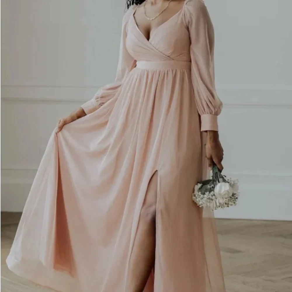 Baltic Born Octavia Shimmer | Elegant Pink Maternity Gown - Picture 2 of 2